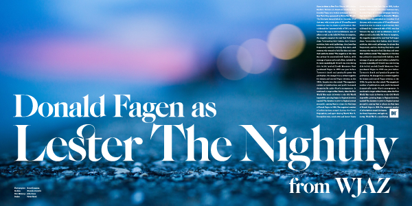 Donald Fagen Lester The Nightfly WJAZ Typography